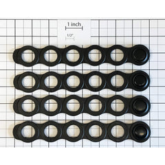 Generic 5-hole world-style rubber bike rack strap closeup for secure transport