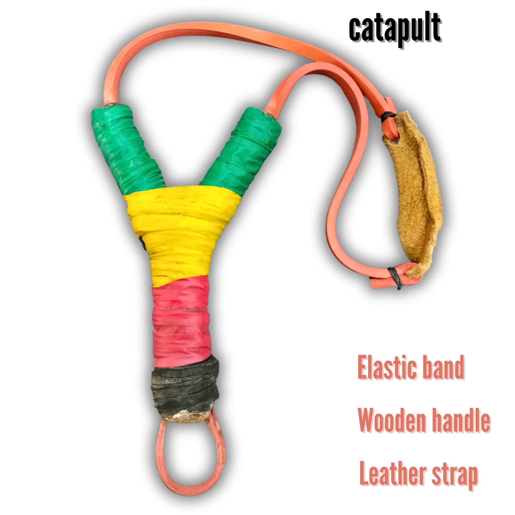 Generic African slingshot wooden Y-frame showcasing craftsmanship