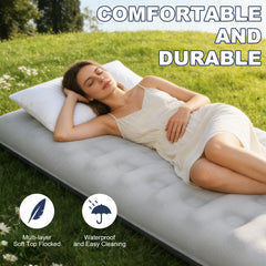 Generic air mattress compatible with most pumps for quick setup.