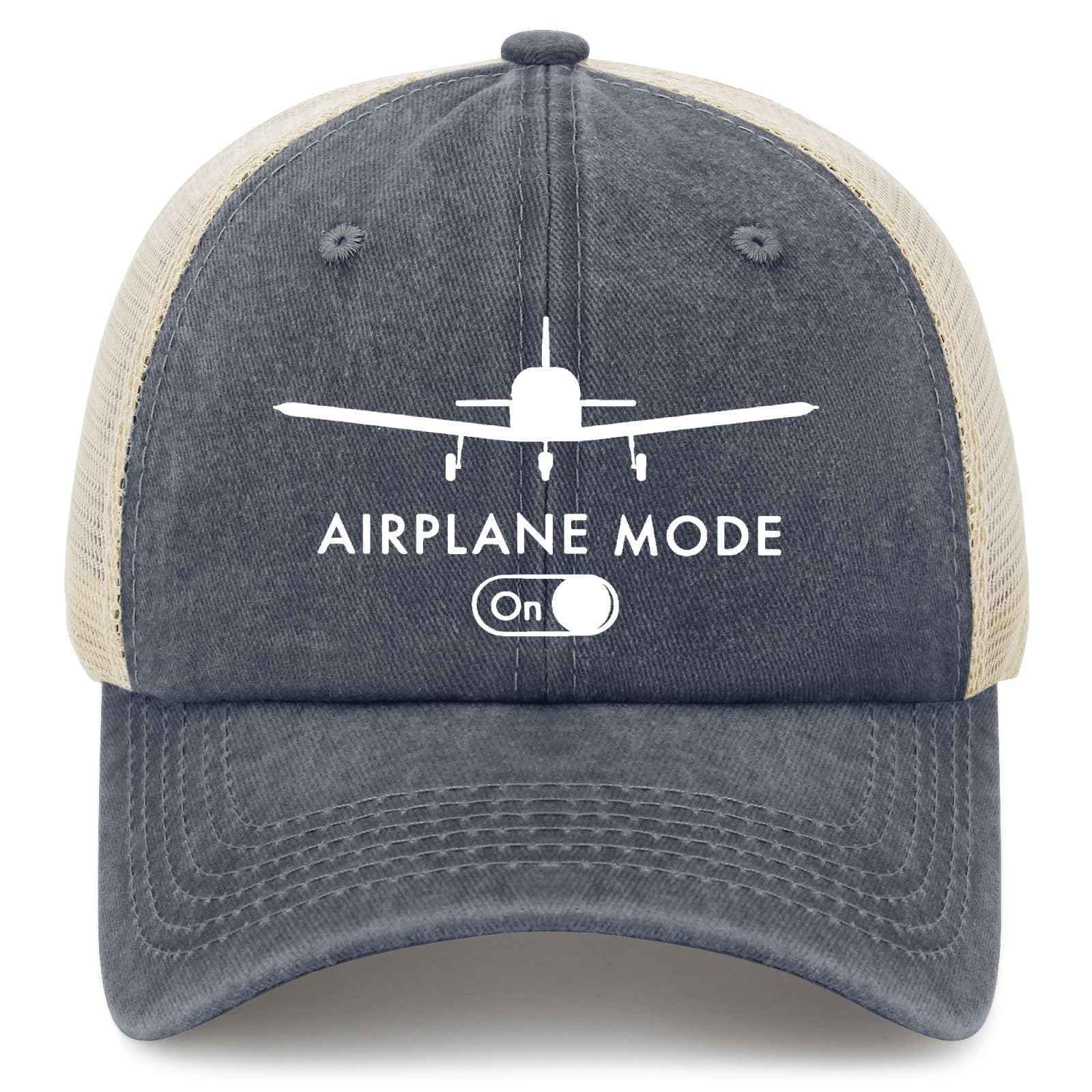Generic Airplanes Modes Sun Hat front view, compact packability for travel and everyday use