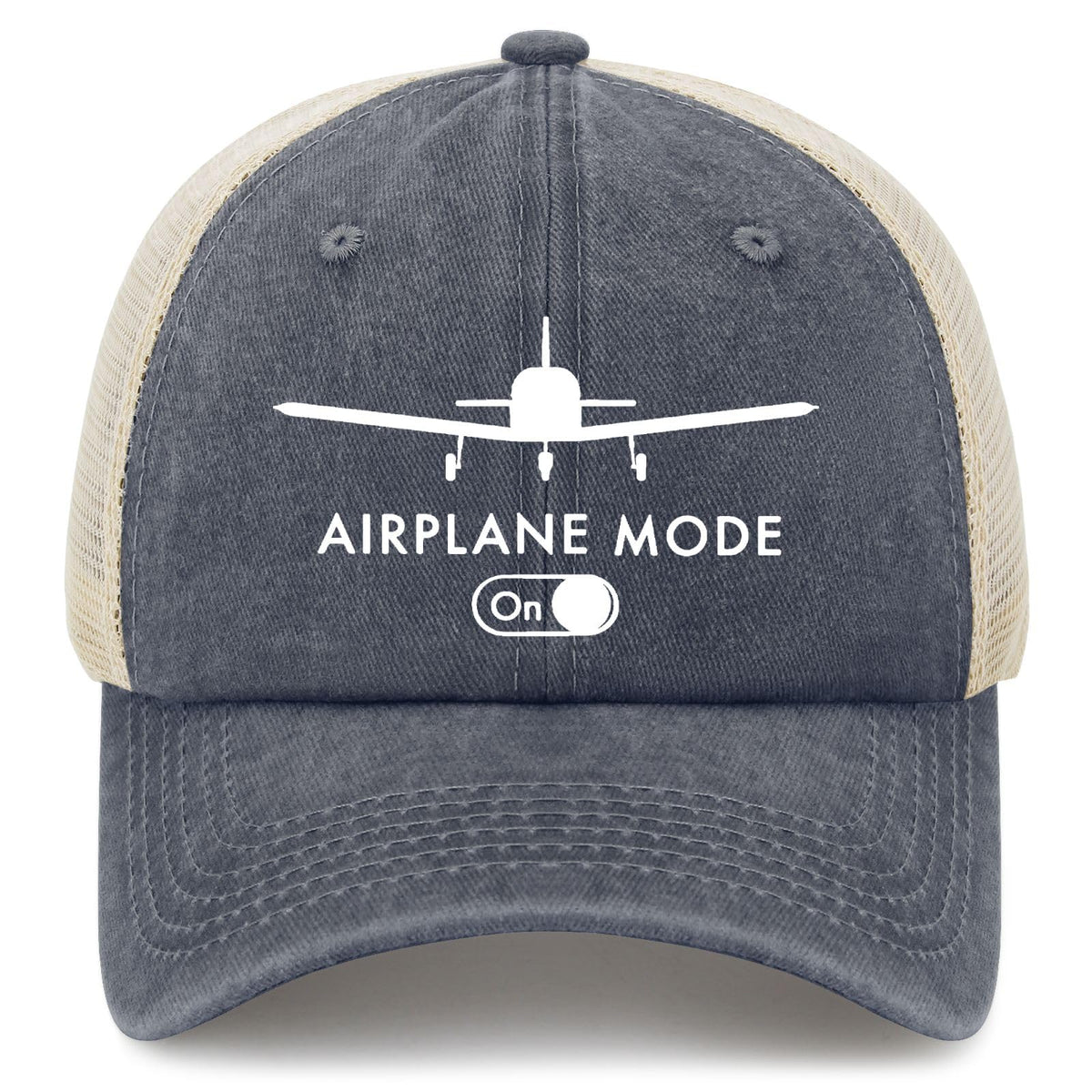 Generic Airplanes Modes Sun Hat front view, compact packability for travel and everyday use