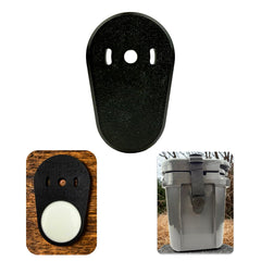 Generic AirTag Holder for YETI Roadie showing hidden side-mount beneath strap for discreet tracking