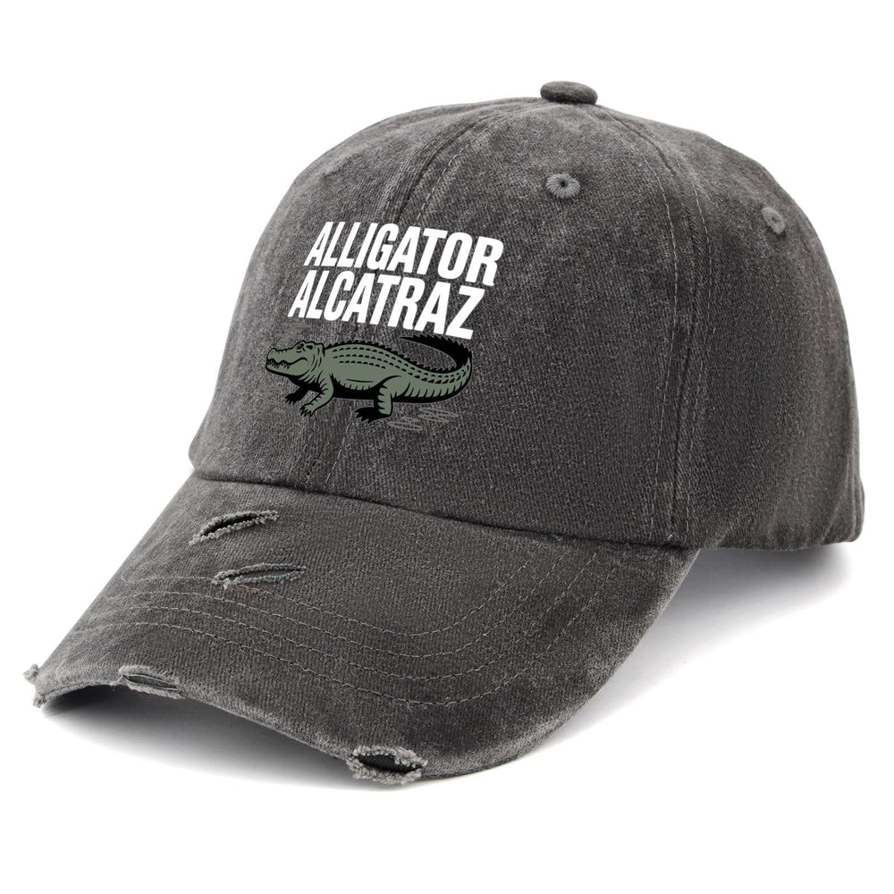 Generic Alligator Alcatraz Hat back strap showing adjustable fit for all sizes.