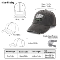 Generic Alligator Alcatraz Hat denim texture with vintage style and easy pairing.