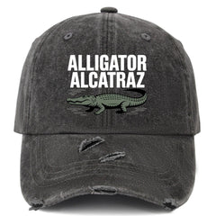 Generic Alligator Alcatraz Hat front view, casual sun protection and playful design.