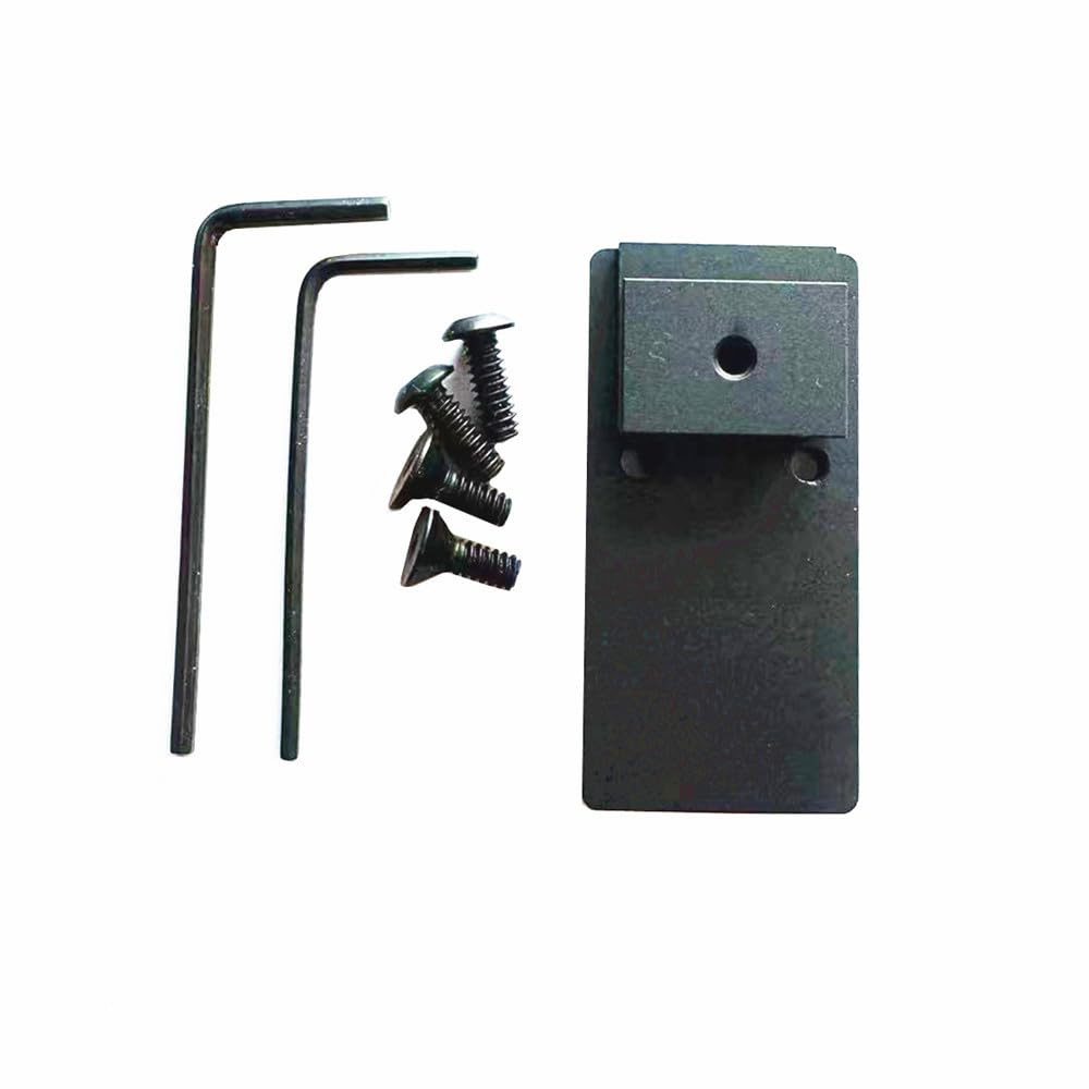 Generic aluminum red dot mount plate highlights durable construction and long-term tactical value.