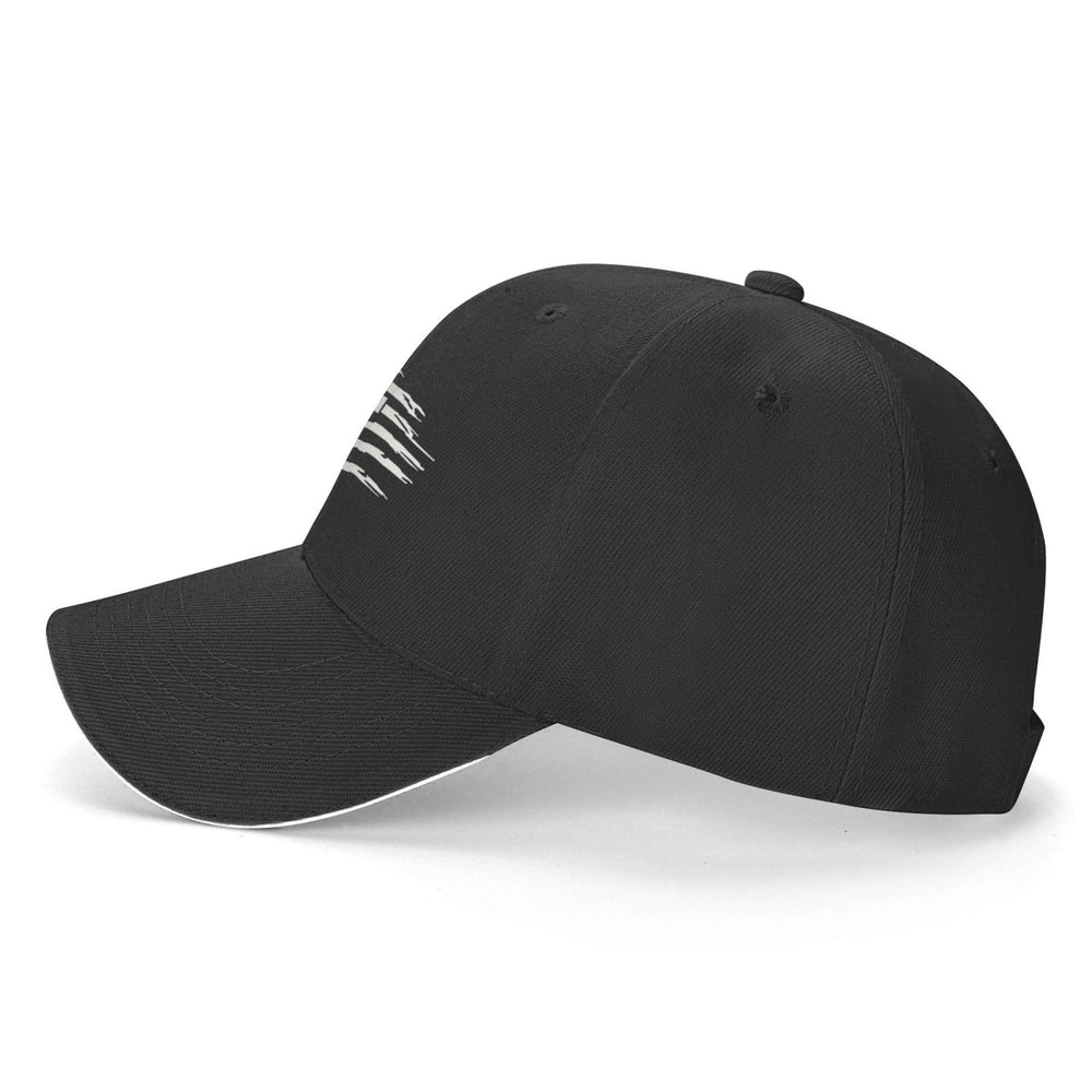 Generic American Flag Cross Hat side panel shows curved brim and classic silhouette