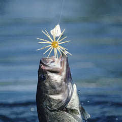 Generic Artificial Fishing Lure grass skirt aids natural movement in current.