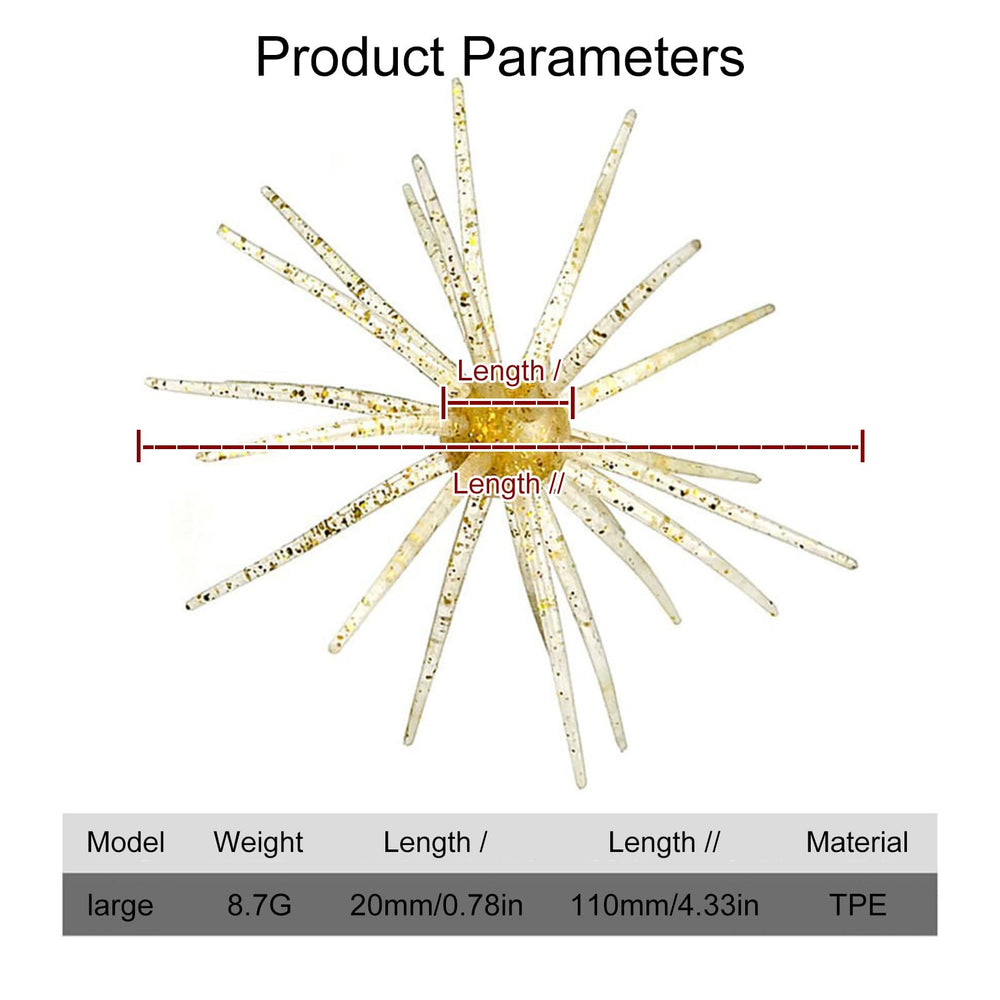 Generic Artificial Fishing Lure microcurrent sensitivity enhances action in water.