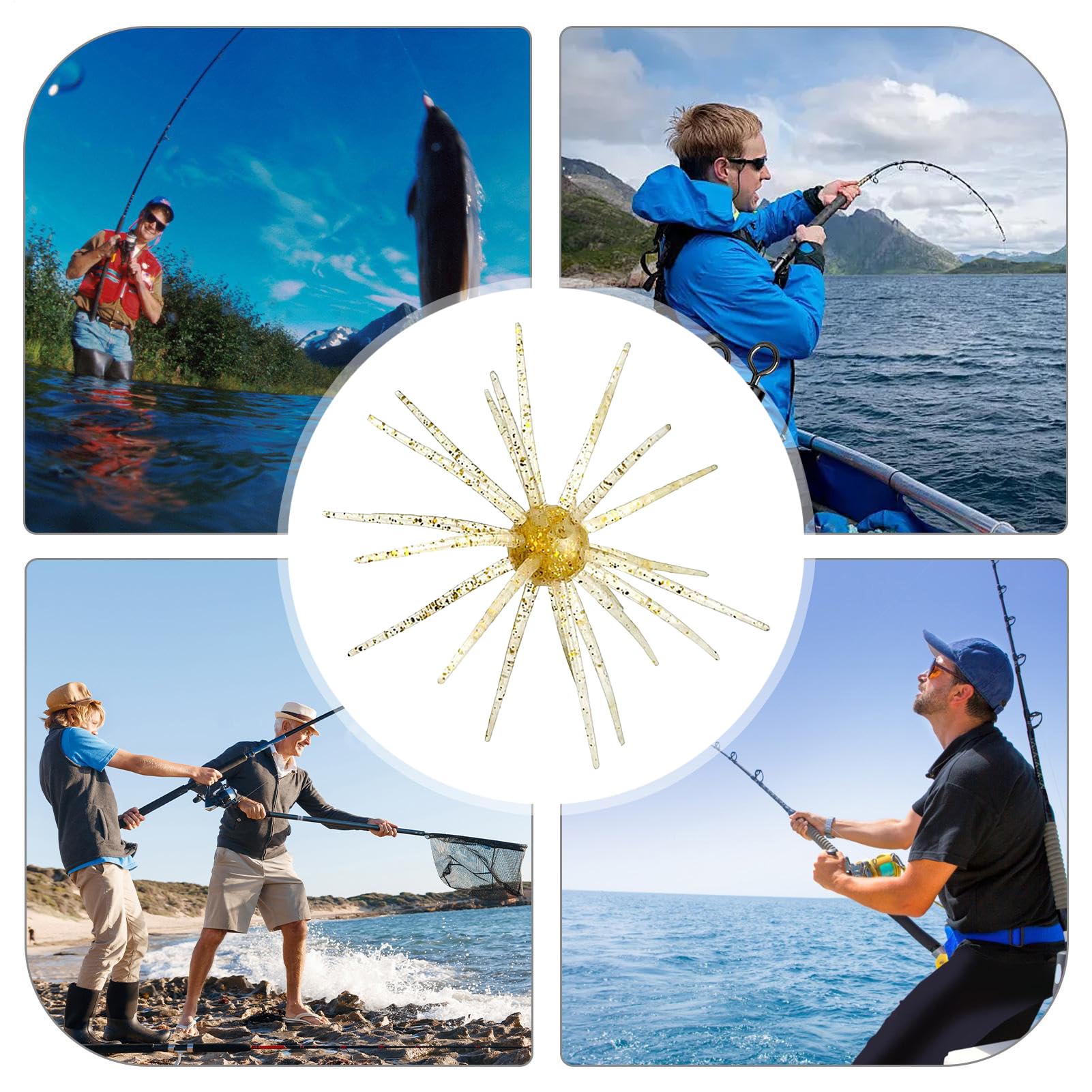 Generic Artificial Fishing Lure motion-activated adds lifelike action during retrieves.