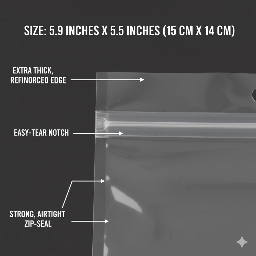 Generic storage bags in multiple sizes for tackle storage and quick access.