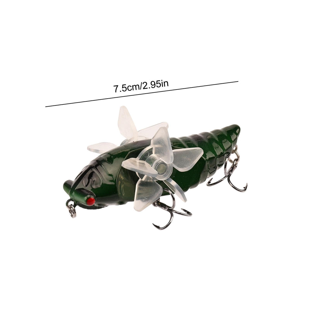 Generic bass lake pond lure sized at 7.5 cm for versatile casting.