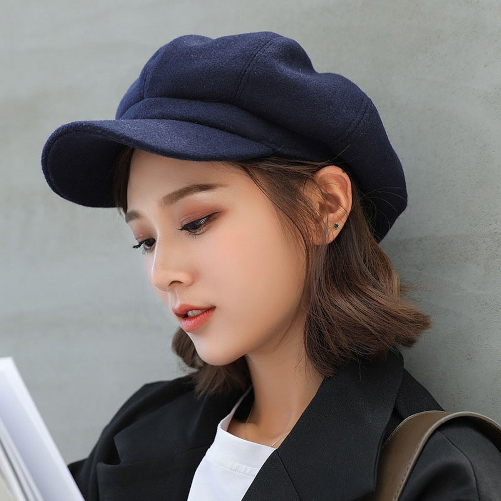 Generic beret-cap cotton-polyblend texture suitable for daily wear