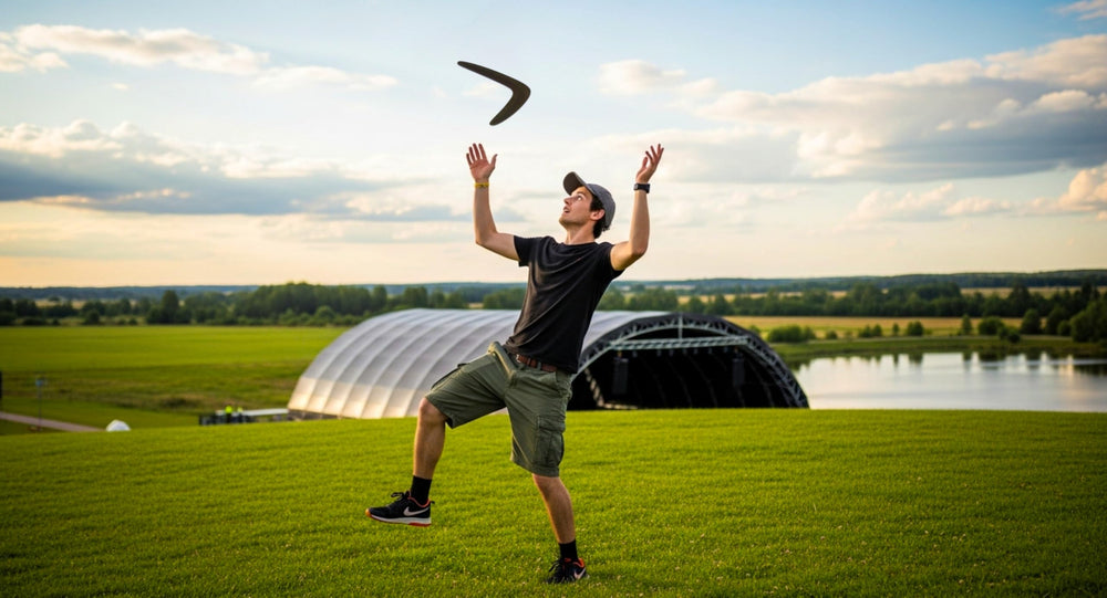Generic boomerang with easy-to-follow instructions promotes beginner-friendly learning.