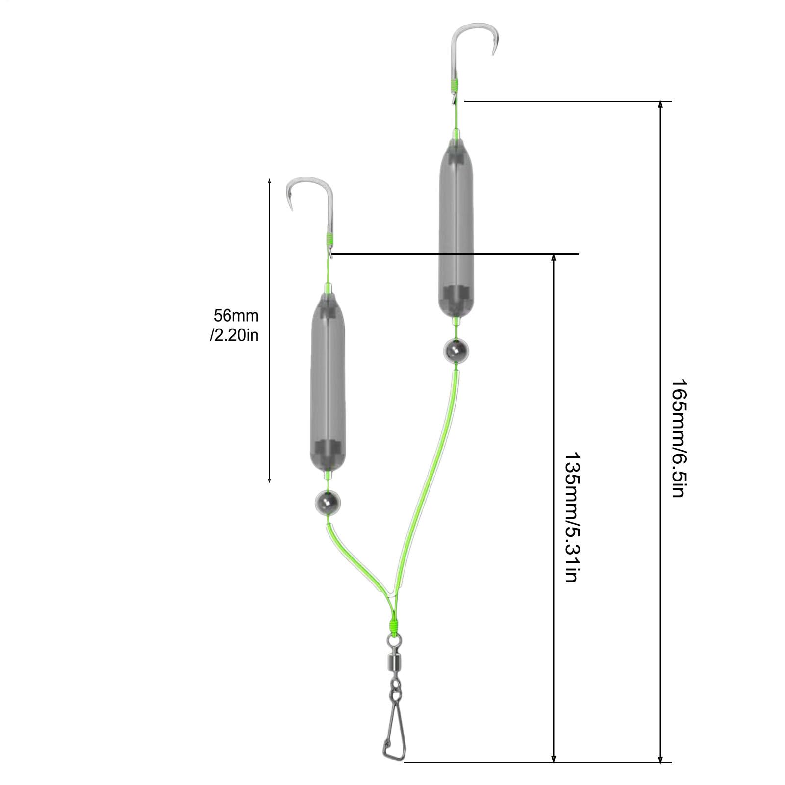 Generic Bottom Fishing Rigs demonstrate broad bait compatibility for simplified setup.