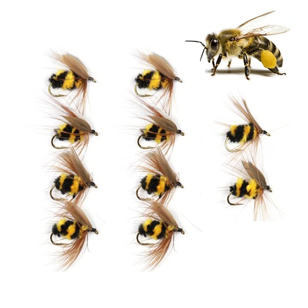 Generic bumble-bee lure set enhances trout fishing with durable baits.