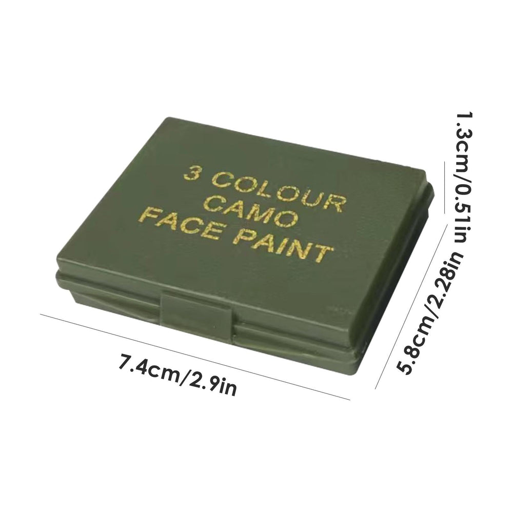 Generic camouflage face paint durable, sweat-resistant for outdoor activities.