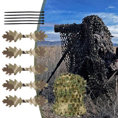Generic camouflage strip natural pattern highlights irregular blending for realistic outdoor camouflage.