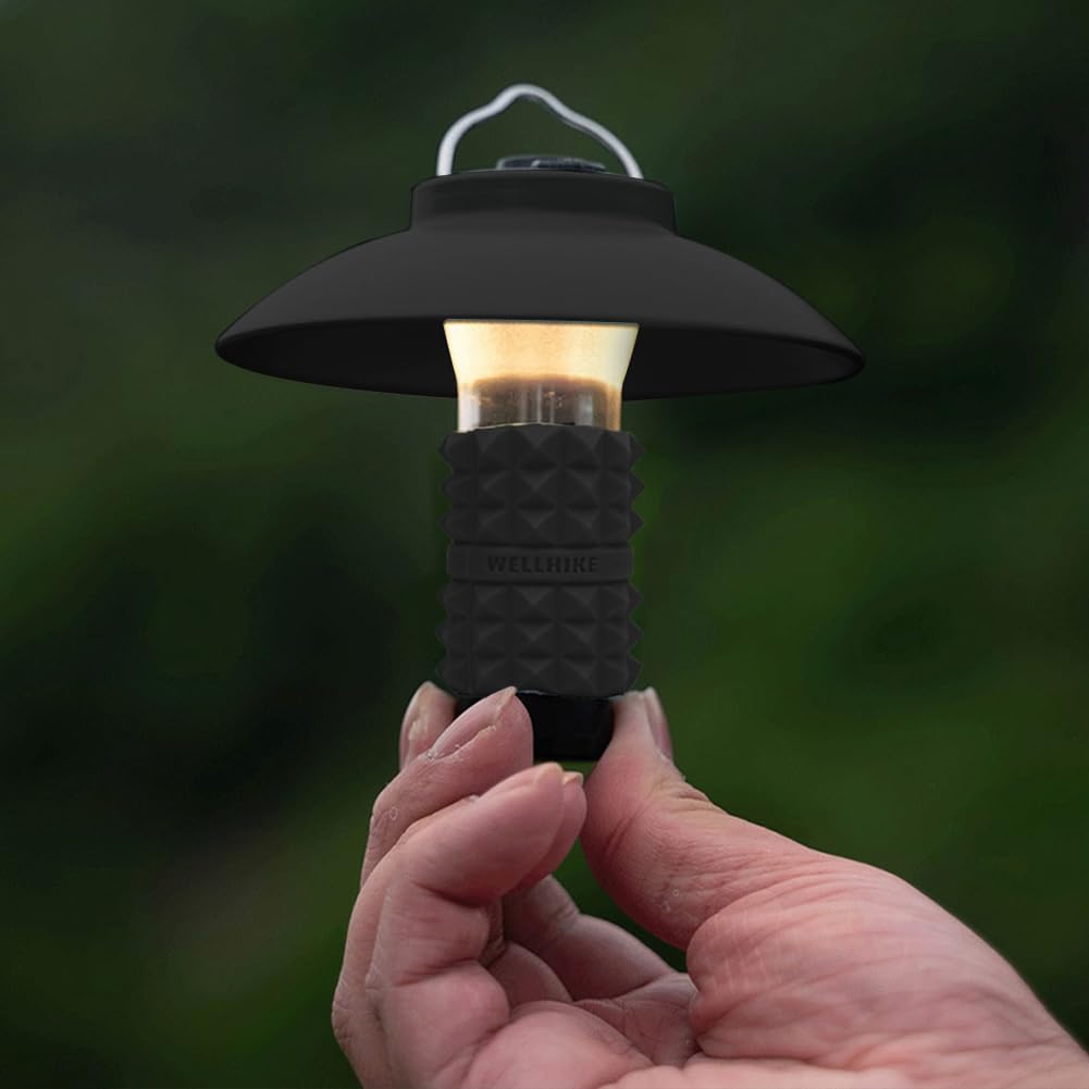 Generic camping ambience with shade and sleeve enhances nights outdoors.