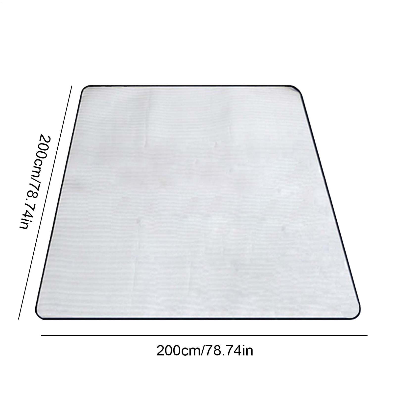 Generic camping mat with aluminum foil layer protecting from moisture and cold.