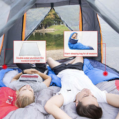 Generic camping mat tear-resistant design supports 3–5 people outdoors.