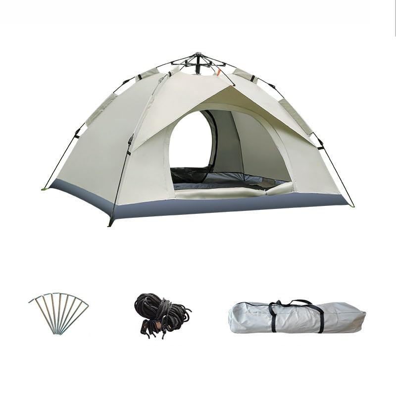 Generic camping tent quick-open in action for instant setup