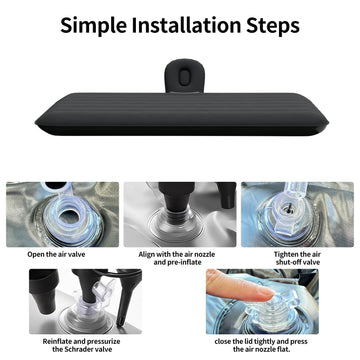 Storage bag included with the Generic car air mattress for easy packing
