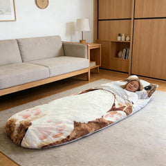 Generic Cat Shaped Plush Sleeping Bag shows plush ears for playful home lounging