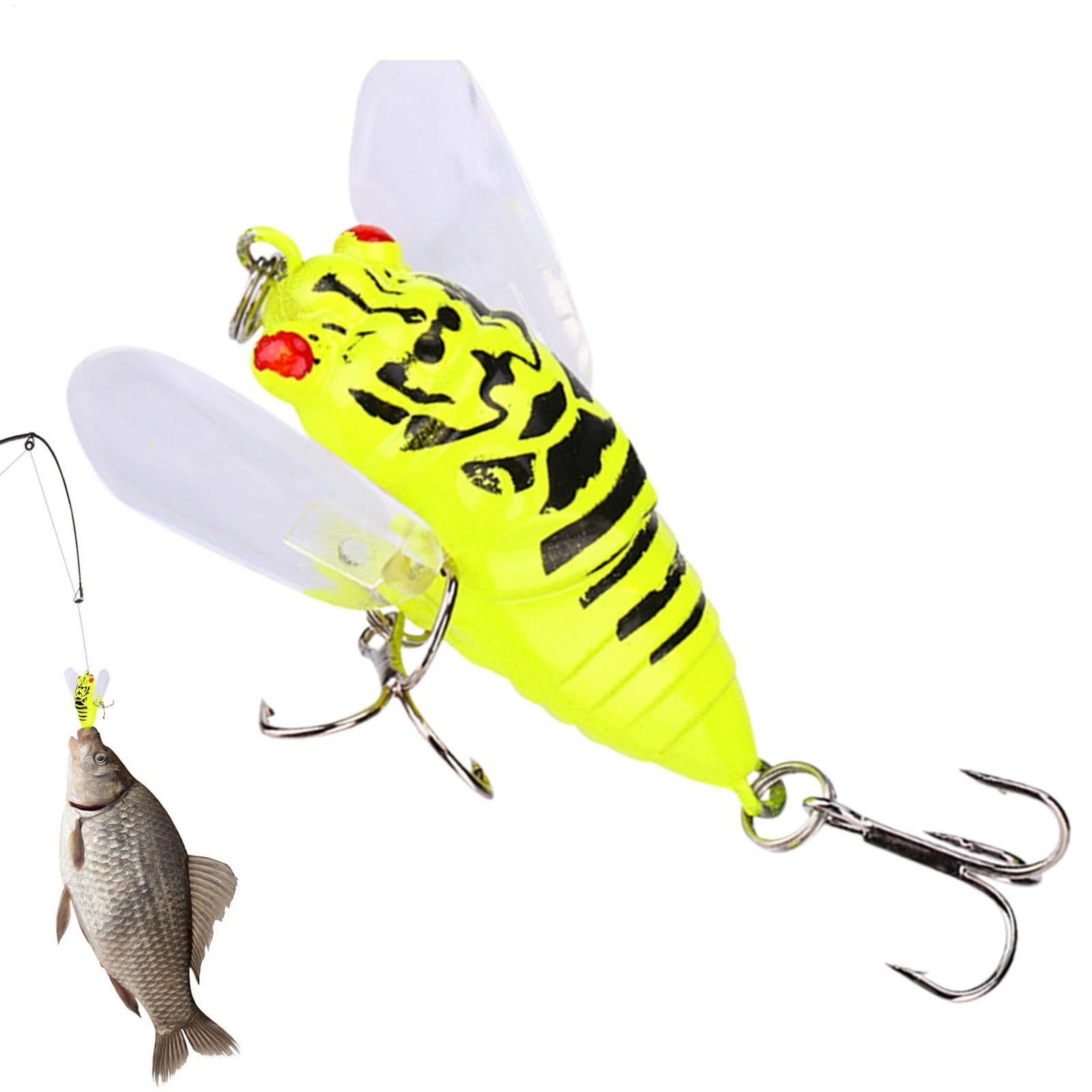 Generic Cicada Fishing Catcher mimics cicada lure to attract wary species.