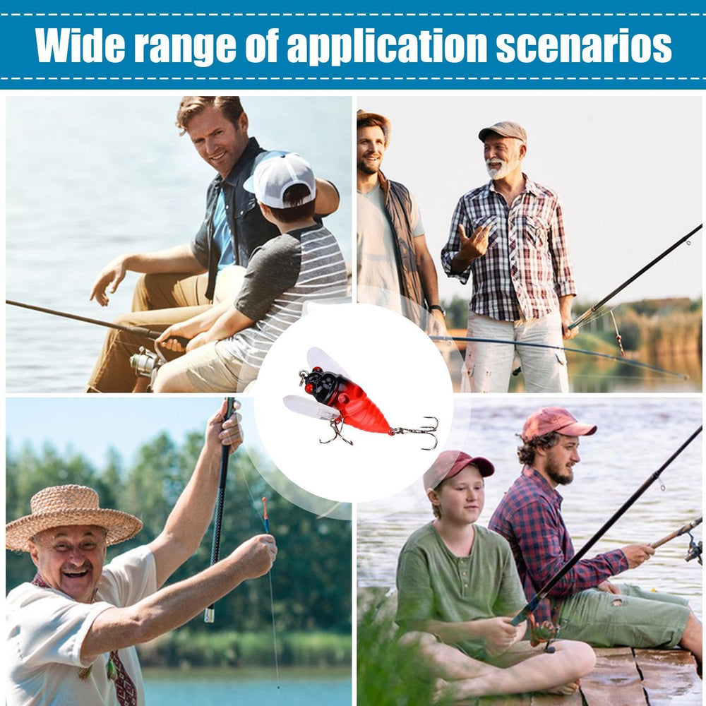 Durable ABS body of Cicada Catcher withstands tough fishing environments.