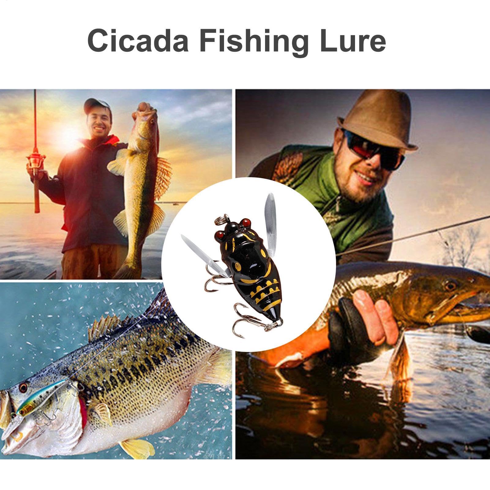 Generic Cicada Fishing Catcher realistic lure showcasing high attraction power.