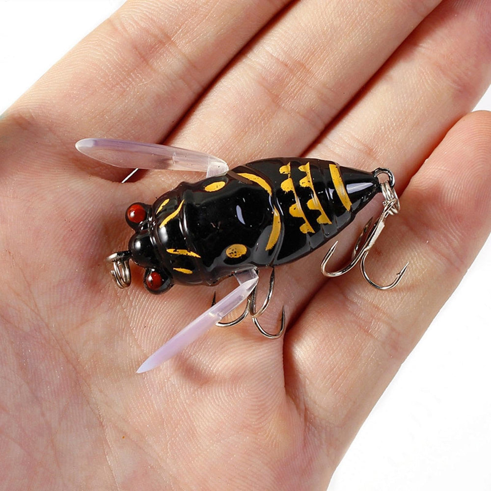Generic Cicada Fishing Catcher lifelike swim action captured during retrieve.