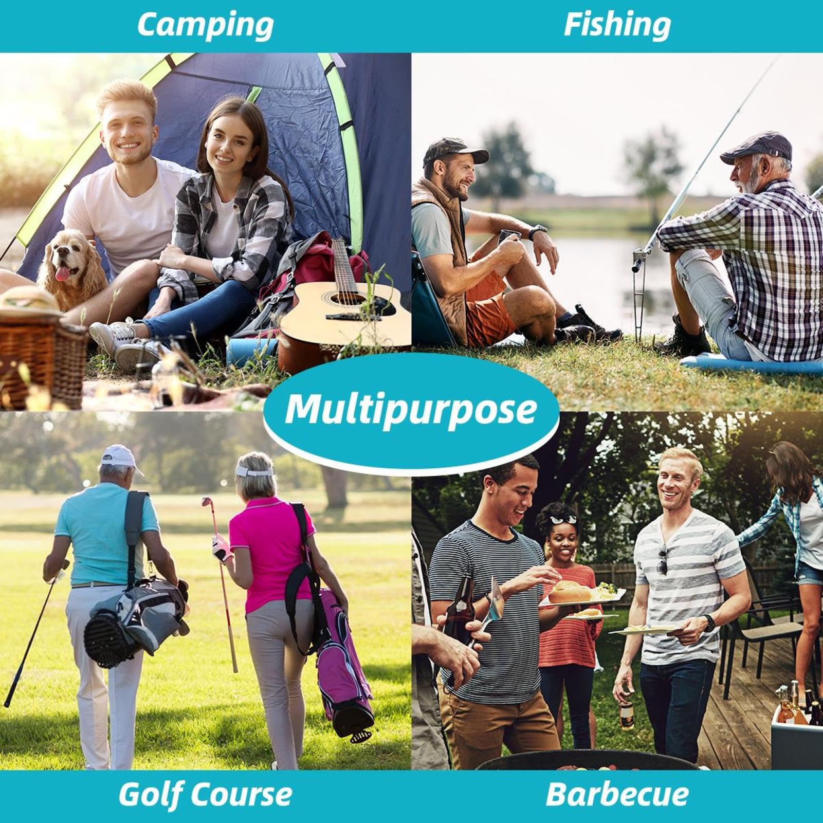 Generic Classic Camouflage golf cooler sleeve fits most golf bags for versatile outdoor use.