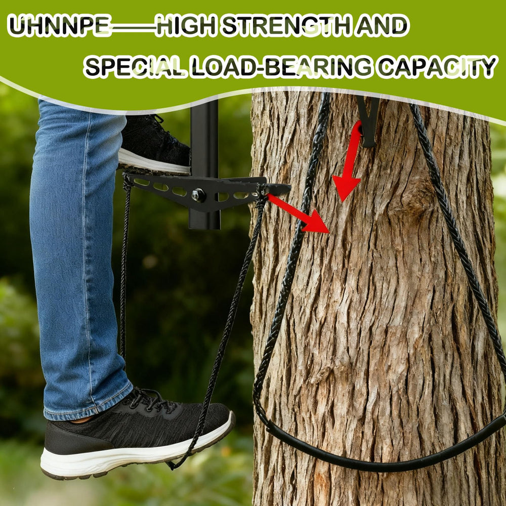 Generic climbing stick aider compact-packable design aids backcountry hunts.