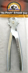 Generic Cold Creek S-Hook Tool shows leverage to open S-hooks for trapline setup.