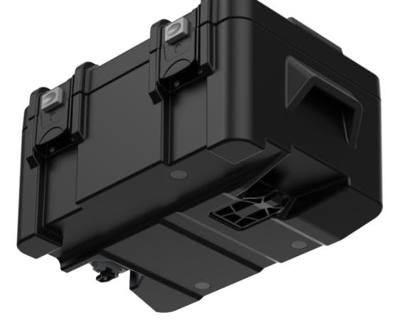 Generic Cooler jet-ski mount attached securely for high-speed watercraft use.