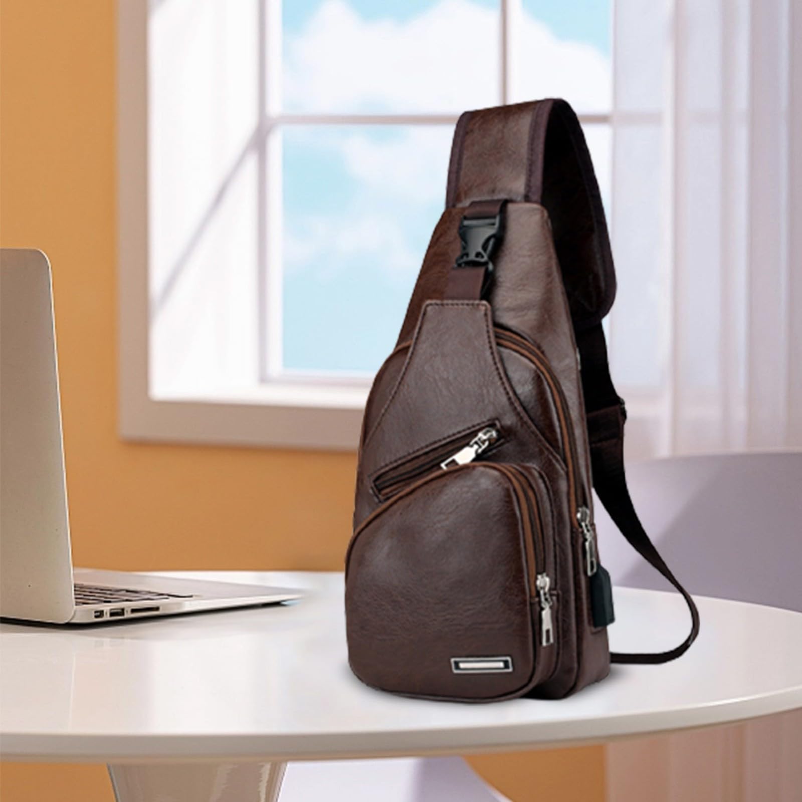 Generic crossbody sling bag lightweight design ideal for travel and hiking