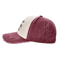 Generic Custom Denim Cap back view showing metal buckle adjustability
