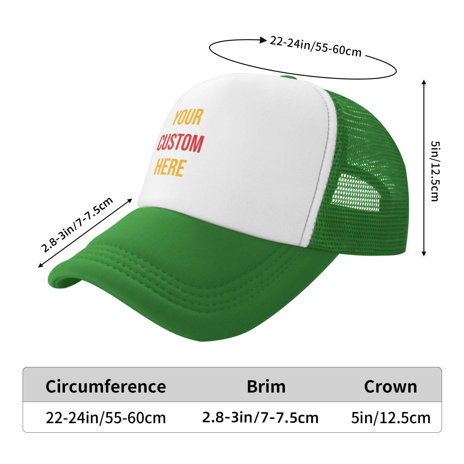 Generic Custom Hats with adjustable back for a comfortable fit