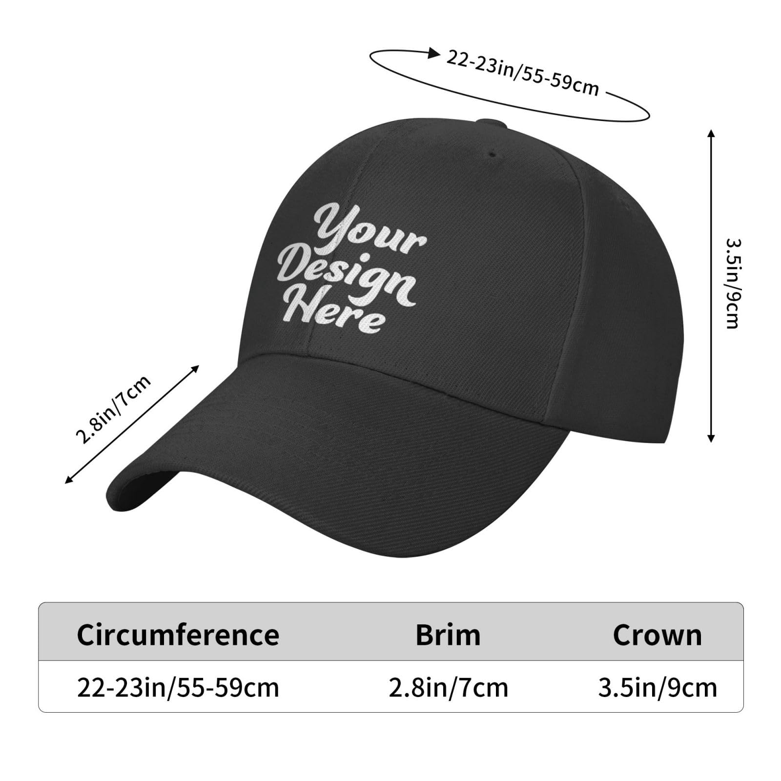 Generic Custom Hats ideal for sports and outdoor activities.