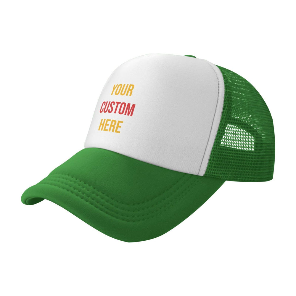 Generic Custom Hats showing a pre-curved bill for sun-friendly shade