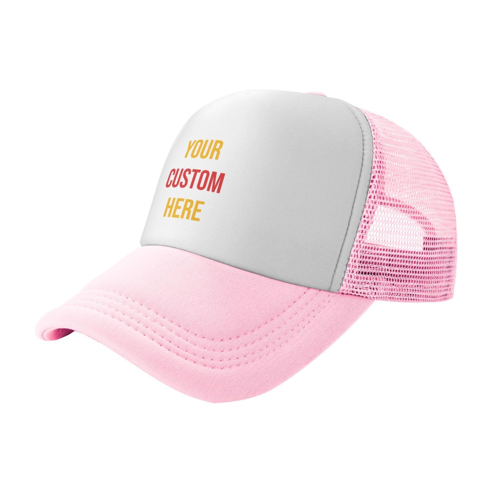 Generic customizable hat showing photos, text, or logo for a unique gift.