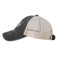 Generic Orthodox Cross Mesh Hat back view with adjustable buckle for a comfortable fit