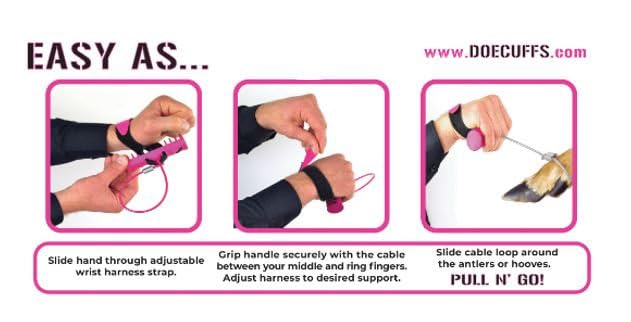 Generic Doe Cuffs two-cuffs setup distributes weight to reduce strain.
