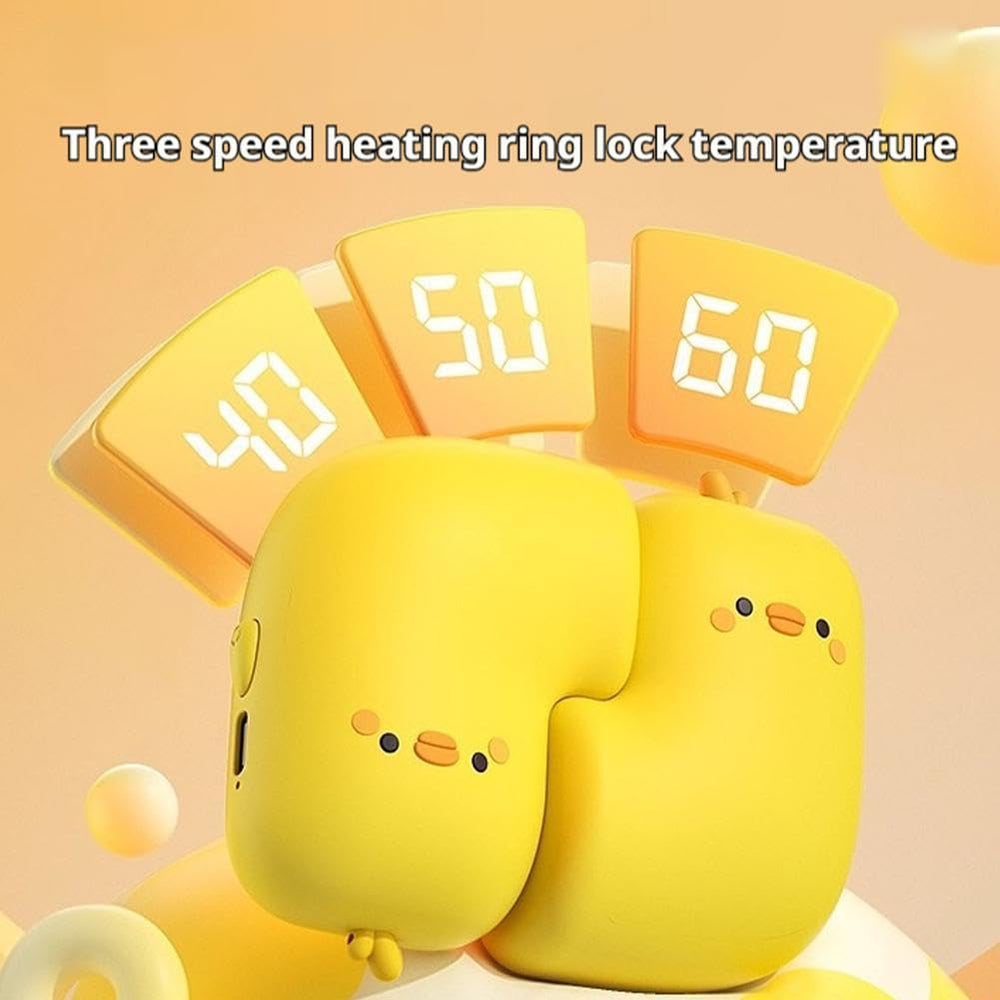 Generic duck hand warmers delivering up to eight hours of warmth per charge.