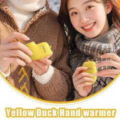 Generic duck hand warmers showing three temperature settings for customizable heat.