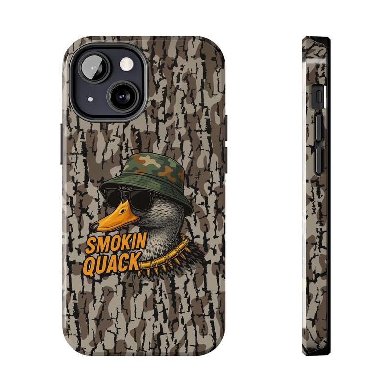 Generic duck hunting phone case precise fit maintains grip while accessible ports.
