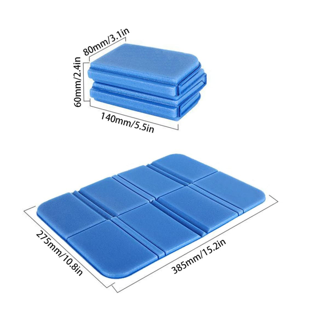 Generic easy-fold foam seat pad folds flat for storage