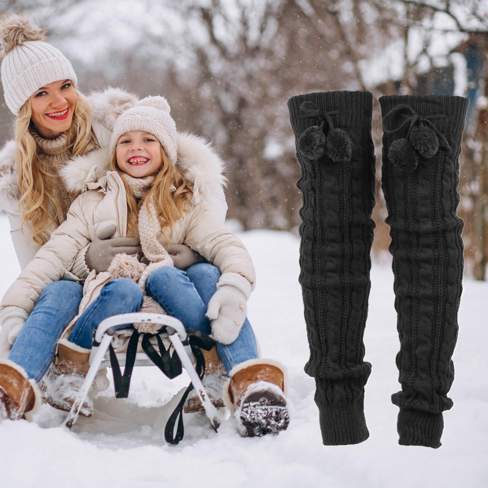Generic electric socks fashion-forward look with knee-to-ankle warmth