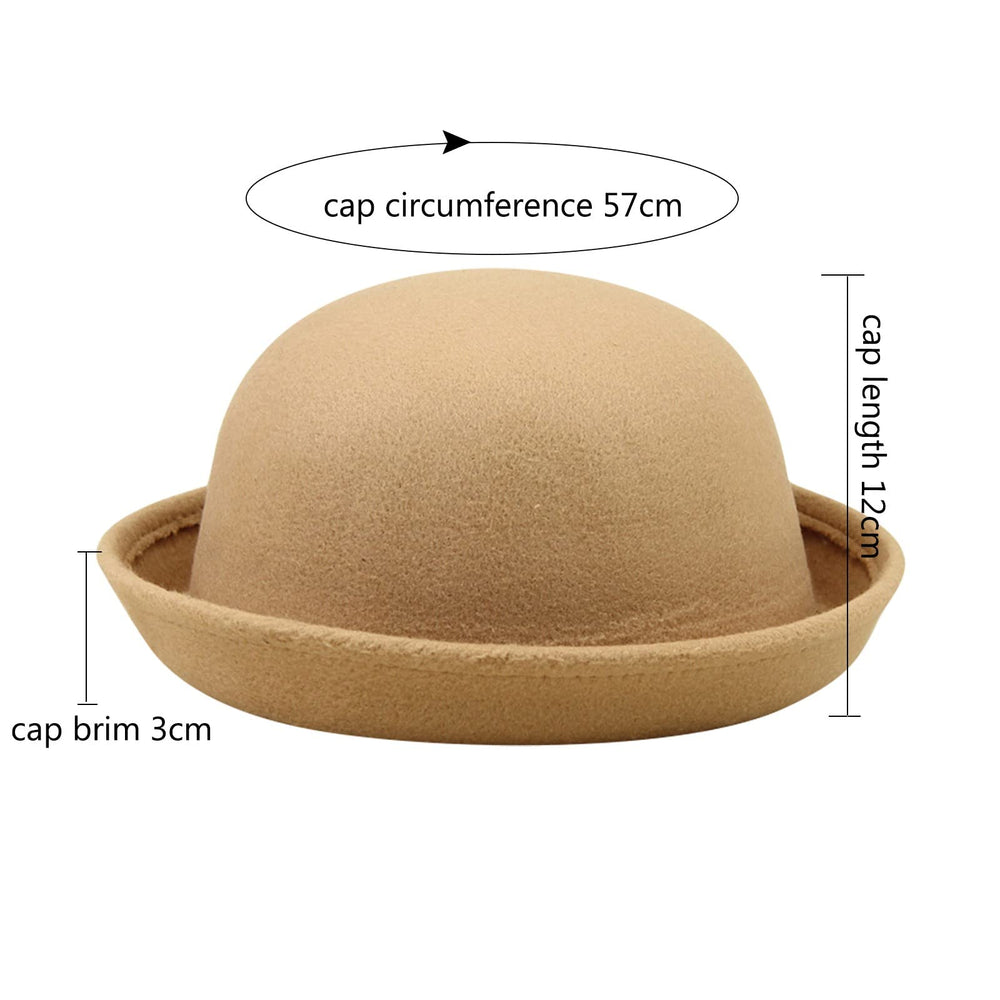 Generic Elegant Womens Roll-Up Brim Fedora Hat on model demonstrates summer styling.